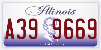 IL license plate A399669