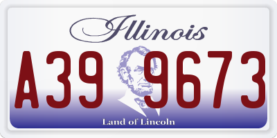 IL license plate A399673