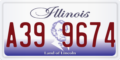 IL license plate A399674