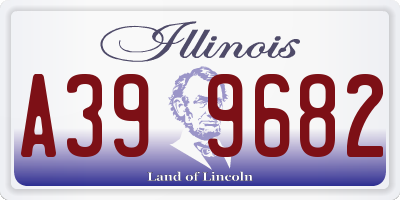 IL license plate A399682