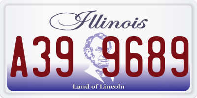 IL license plate A399689