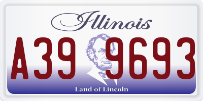 IL license plate A399693