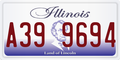 IL license plate A399694
