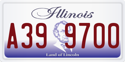 IL license plate A399700