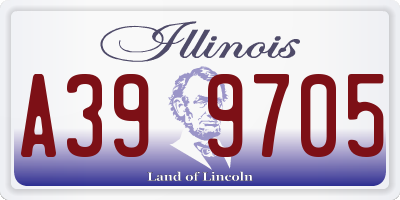 IL license plate A399705