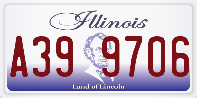 IL license plate A399706