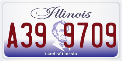 IL license plate A399709
