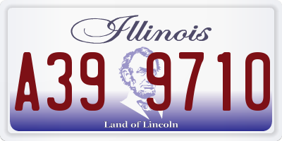 IL license plate A399710