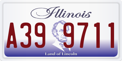IL license plate A399711