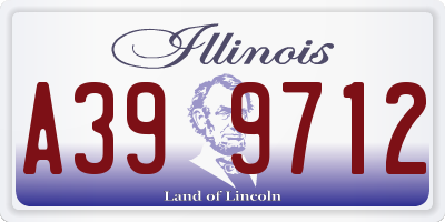 IL license plate A399712