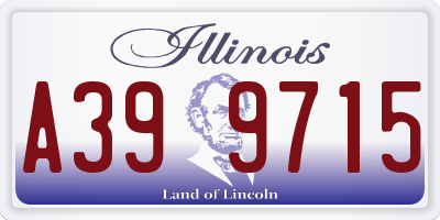 IL license plate A399715