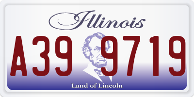IL license plate A399719