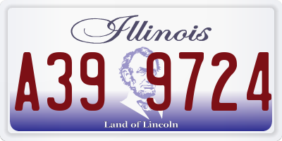 IL license plate A399724