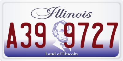 IL license plate A399727