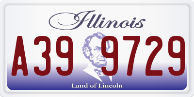 IL license plate A399729