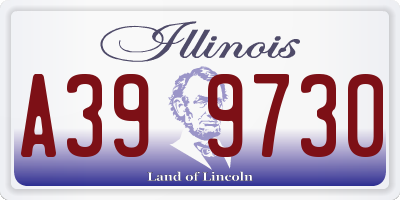 IL license plate A399730