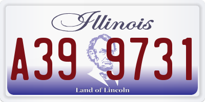 IL license plate A399731