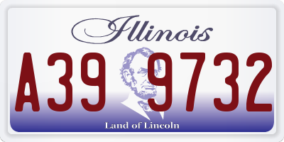 IL license plate A399732