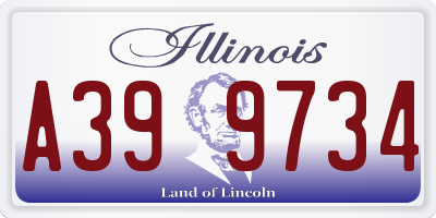 IL license plate A399734