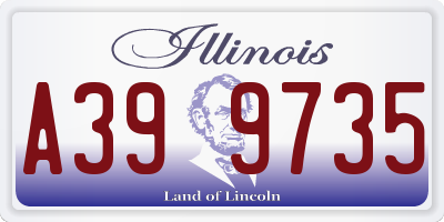IL license plate A399735