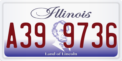 IL license plate A399736