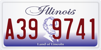 IL license plate A399741