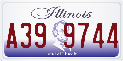 IL license plate A399744