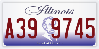 IL license plate A399745