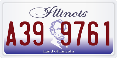 IL license plate A399761