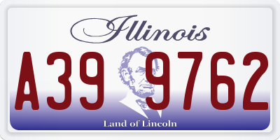 IL license plate A399762