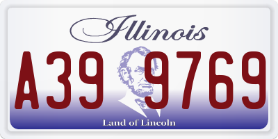 IL license plate A399769