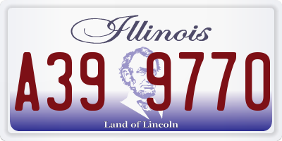 IL license plate A399770