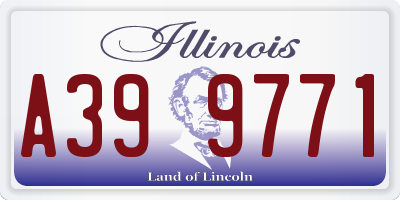 IL license plate A399771