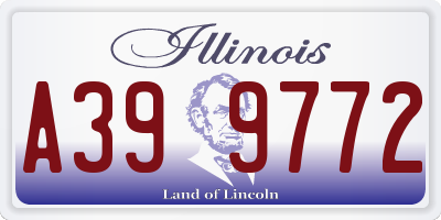 IL license plate A399772