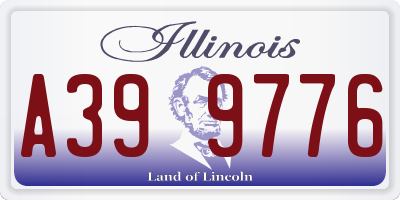 IL license plate A399776