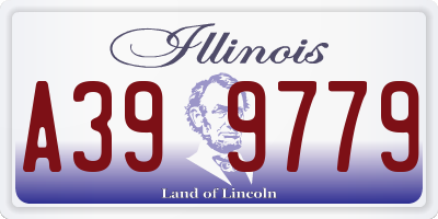 IL license plate A399779