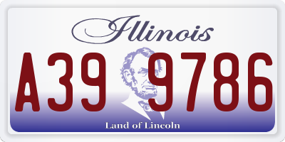 IL license plate A399786