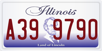 IL license plate A399790