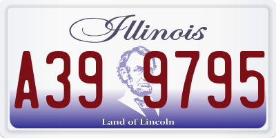 IL license plate A399795