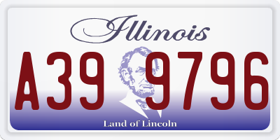 IL license plate A399796