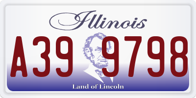 IL license plate A399798