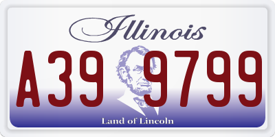 IL license plate A399799