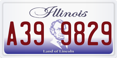 IL license plate A399829