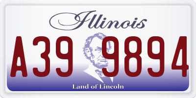 IL license plate A399894