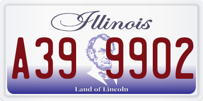 IL license plate A399902