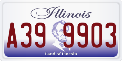 IL license plate A399903