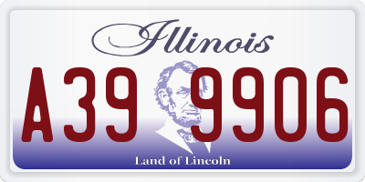 IL license plate A399906