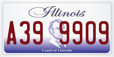 IL license plate A399909
