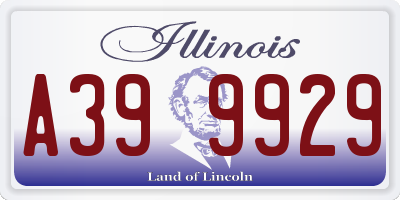 IL license plate A399929