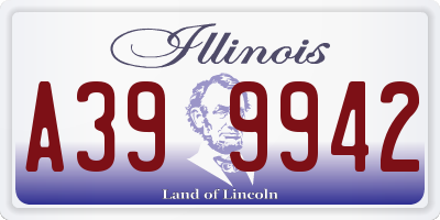 IL license plate A399942